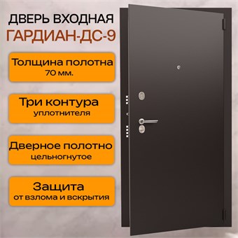 {{photo.Alt || photo.Description || 'Дверь входная Гардиан ДС9 Серая матовая'}}